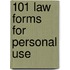 101 Law Forms for Personal Use