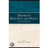 Disability Research and Policy door Richard J. Morris