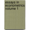 Essays in Econometrics Volume 1 door Clive W.J. Granger
