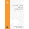 Advances In Virus Research Vol 9 by Wilber Smith