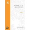 Advances in Geophysics, Volume 2 by Unknown