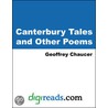 Canterbury Tales and Other Poems by Geoffrey Chaucer