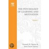 Psychology Of Learning&motivation door Onbekend