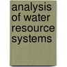 Analysis of Water Resource Systems door Votruba