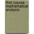 First Course Mathematical Analysis
