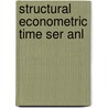 Structural Econometric Time Ser Anl door Onbekend