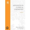 Advances In Clinical Chemistry Vol 1 by Unknown