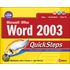 Microsoft Office Word 2003 QuickSteps