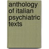 Anthology of Italian Psychiatric texts by Unknown