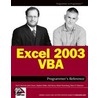 Excel 2003 Vba Programmer''s Reference door Stephen Bullen
