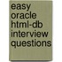 Easy Oracle Html-db Interview Questions
