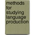 Methods for Studying Language Production