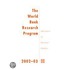 The World Bank Research Program 2002-2003