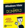 Windows Vista For Dummies Quick Reference door Greg Harvey Phd