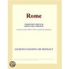 Rome (Webster''s French Thesaurus Edition) door Inc. Icon Group International
