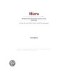 Hiero (Webster''s Spanish Thesaurus Edition) door Inc. Icon Group International