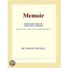 Memoir (Webster''s French Thesaurus Edition) door Inc. Icon Group International