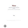 Meno (Webster''s Japanese Thesaurus Edition) by Inc. Icon Group International