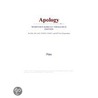Apology (Webster''s Korean Thesaurus Edition) door Inc. Icon Group International
