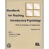 Handbook for Teaching Introductory Psychology