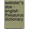 Webster''s Doe - English Thesaurus Dictionary door Inc. Icon Group International