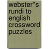 Webster''s Rundi to English Crossword Puzzles by Inc. Icon Group International