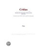 Critias (Webster''s Spanish Thesaurus Edition) door Inc. Icon Group International