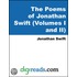 The Poems Of Jonathan Swift (volumes I And Ii)