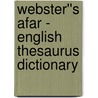 Webster''s Afar - English Thesaurus Dictionary door Inc. Icon Group International