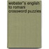 Webster''s English to Romani Crossword Puzzles