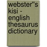 Webster''s Kisi - English Thesaurus Dictionary by Inc. Icon Group International