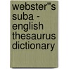 Webster''s Suba - English Thesaurus Dictionary door Inc. Icon Group International