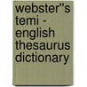 Webster''s Temi - English Thesaurus Dictionary by Inc. Icon Group International