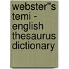 Webster''s Temi - English Thesaurus Dictionary door Inc. Icon Group International