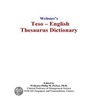 Webster''s Teso - English Thesaurus Dictionary door Inc. Icon Group International