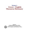 Webster''s Gwere - English Thesaurus Dictionary by Inc. Icon Group International