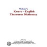 Webster''s Kwere - English Thesaurus Dictionary door Inc. Icon Group International