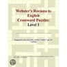 Webster''s Roviana to English Crossword Puzzles by Inc. Icon Group International