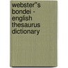 Webster''s Bondei - English Thesaurus Dictionary door Inc. Icon Group International
