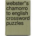 Webster''s Chamorro to English Crossword Puzzles