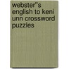 Webster''s English to Keni Unn Crossword Puzzles door Inc. Icon Group International