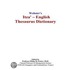Webster''s Itza'' - English Thesaurus Dictionary