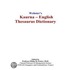 Webster''s Kaurna - English Thesaurus Dictionary