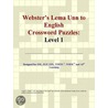 Webster''s Lema Unn to English Crossword Puzzles door Inc. Icon Group International