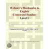 Webster''s Machambe to English Crossword Puzzles door Inc. Icon Group International