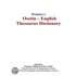 Webster''s Osetin - English Thesaurus Dictionary