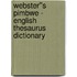 Webster''s Pimbwe - English Thesaurus Dictionary