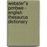 Webster''s Pimbwe - English Thesaurus Dictionary door Inc. Icon Group International