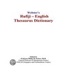 Webster''s Rufiji - English Thesaurus Dictionary door Inc. Icon Group International