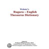 Webster''s Ruguru - English Thesaurus Dictionary door Inc. Icon Group International